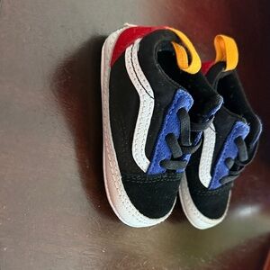 Vans Black and Red Baby Walkers